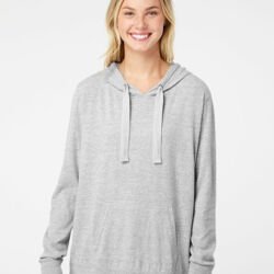Women's Sueded Jersey Hooded Sweatshirt Thumbnail