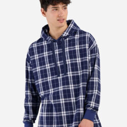 Unisex Flannel Hooded Pullover Thumbnail