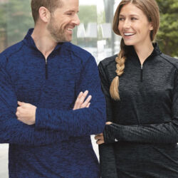 Men's Tonal Blend Quarter-Zip Pullover Thumbnail