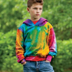 Youth Classic Fleece Tie-Dyed Hooded Sweatshirt Thumbnail