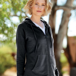 Women’s HeatLast™ Fleece Faux Cashmere Full-Zip Hooded Sweatshirt Thumbnail