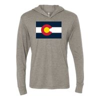 Unisex Triblend Hooded Long Sleeve Pullover T-Shirt Thumbnail